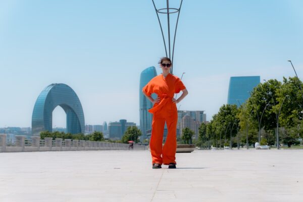 Photo orange pants